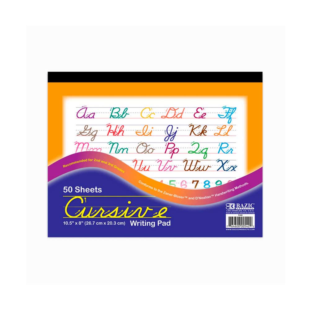 Cuaderno para escritura cursiva de 50 hojas Bazic - Miniatura 1