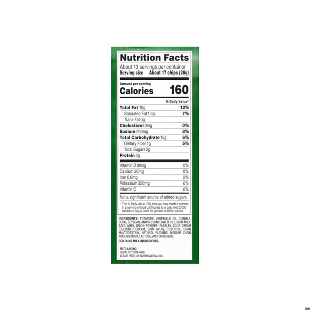 Papas fritas, sabor a crema agria y cebolla Lay's (28.3 g / 1 oz) - Miniatura 3