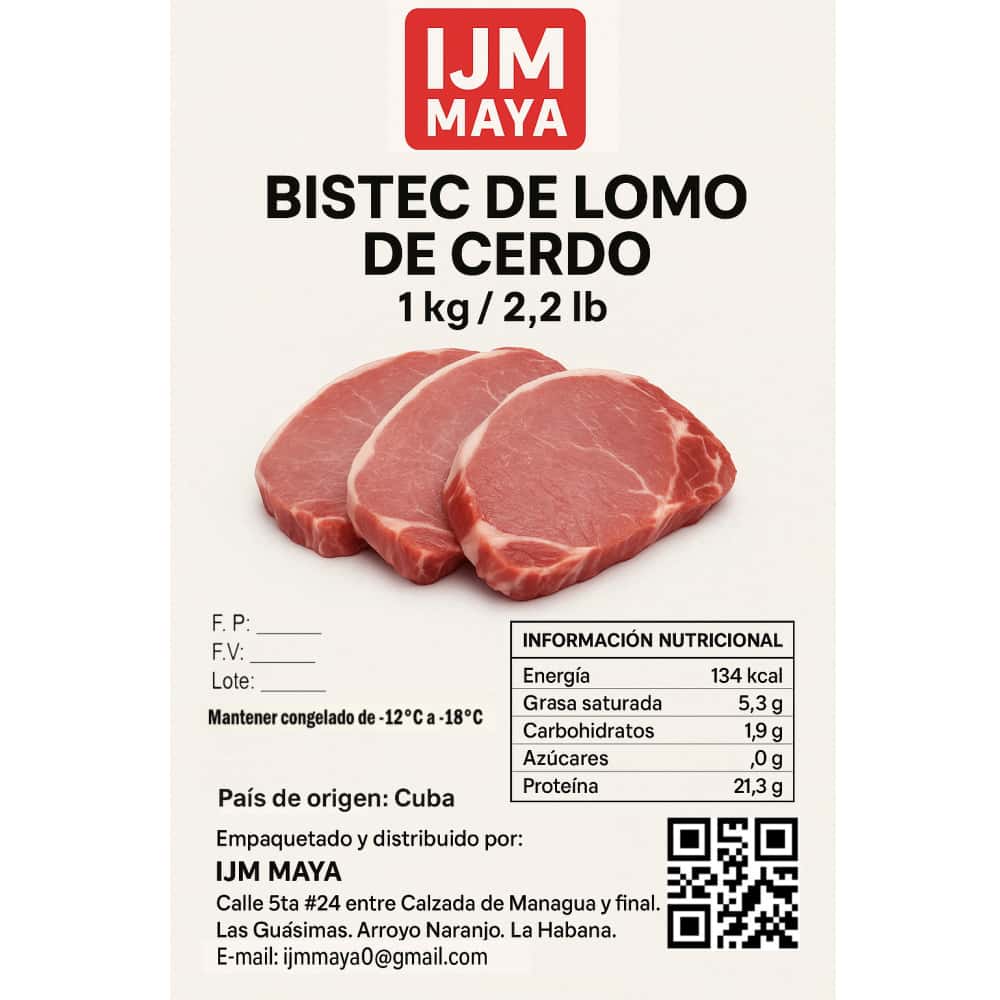 Bistec de lomo de cerdo IJM Maya (1 kg / 2.2 lb) - Miniatura 5