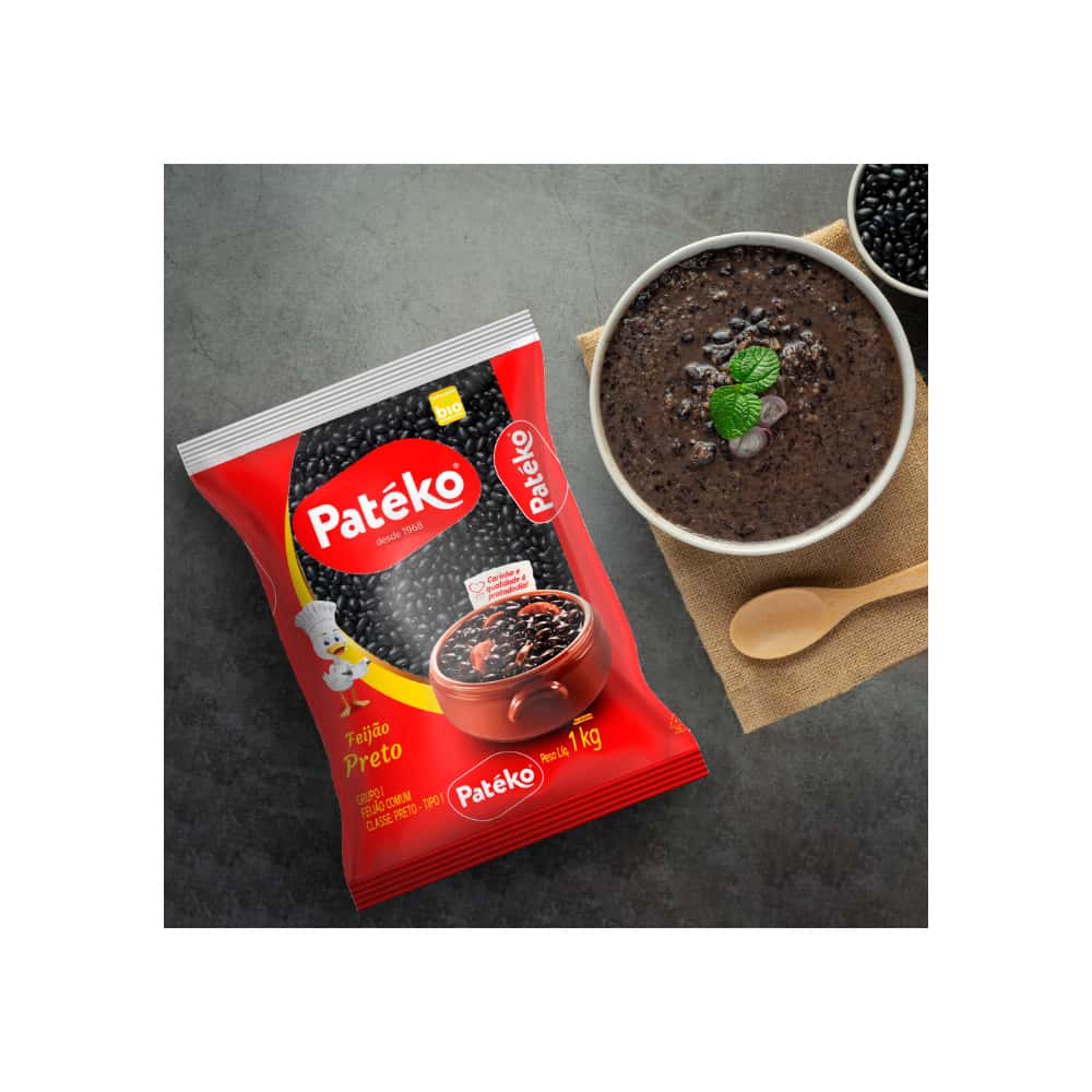 Frijoles negros Patéko (6 x 1 kg / 2.2 lb) - Miniatura 2