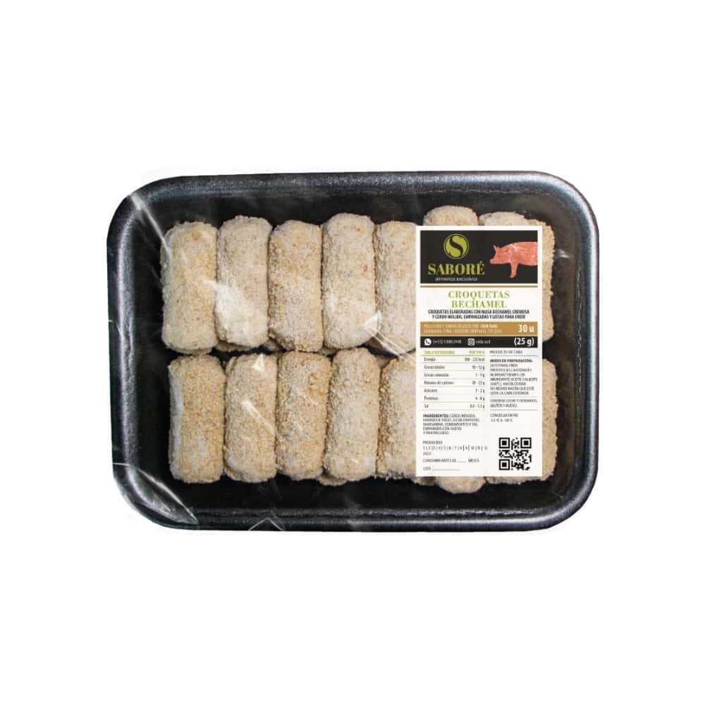 Croquetas bechamel de cerdo Saboré (30 x 25 g) - Miniatura 1