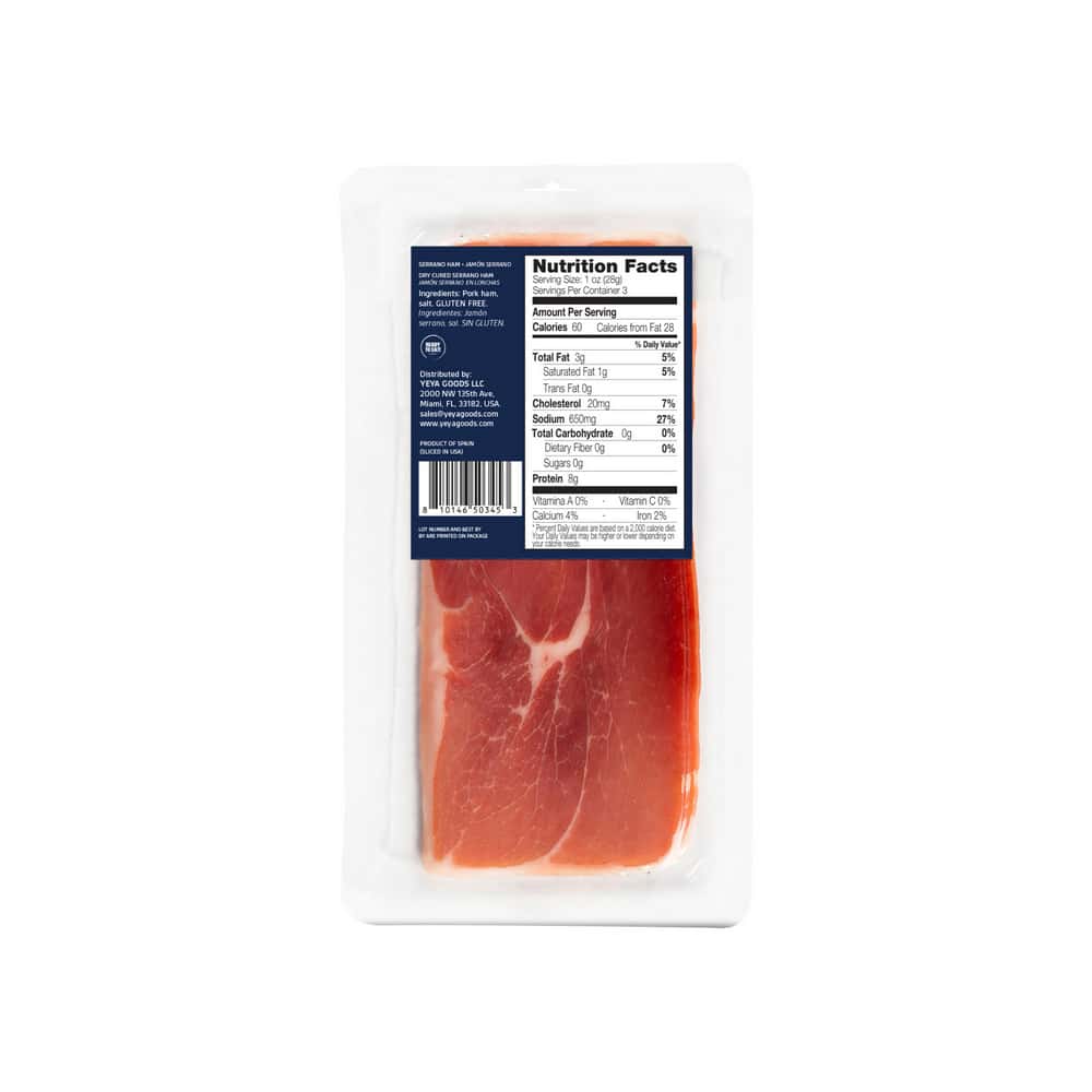 Chorizo Curado en lonchas + Jamón Serrano en lonchas YEYA (2 x 85 g / 3 oz) - Miniatura 2
