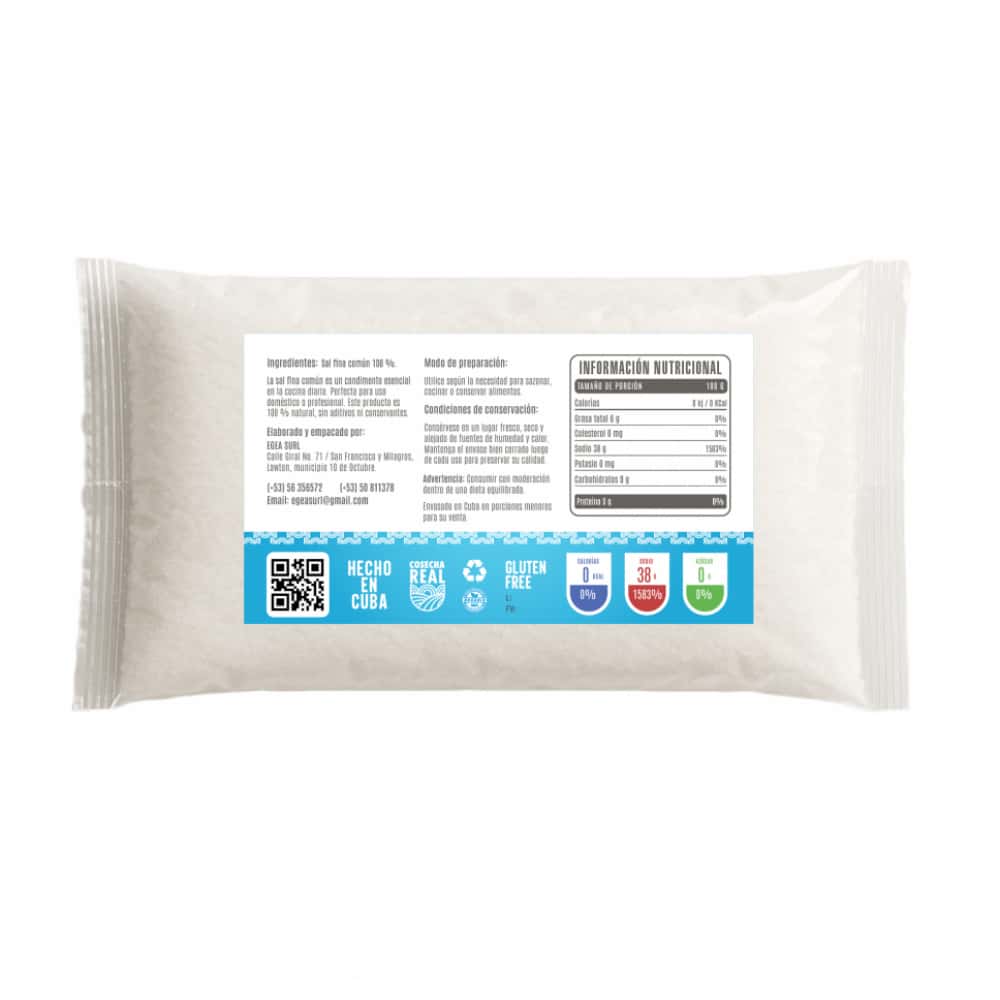 Sal fina común Cosecha Real (8 x 500 g / 1.1 lb) - Miniatura 3