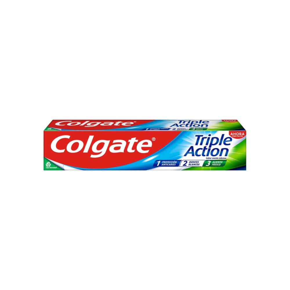 Pasta de dientes triple acción sabor menta intenso Colgate (12 x 75 ml) - Miniatura 2