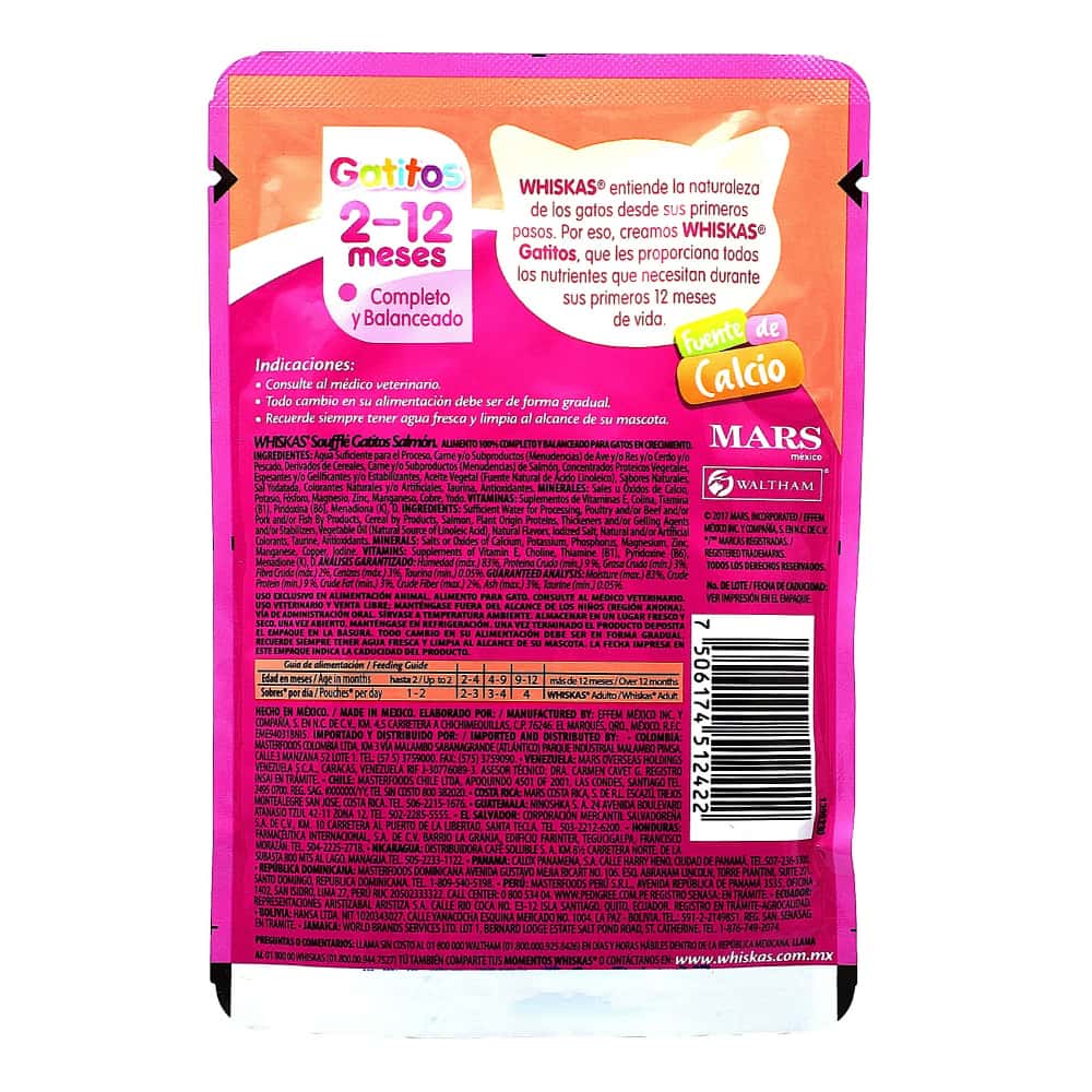 Alimento para gatitos de 2 a 12 meses soufflé de salmón Whiskas (85 g / 2.99 oz) - Miniatura 2