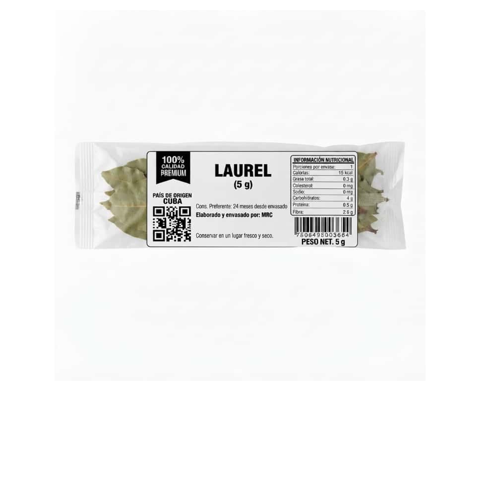 Hojas de laurel deshidratadas MRC (5 g) - Miniatura 1