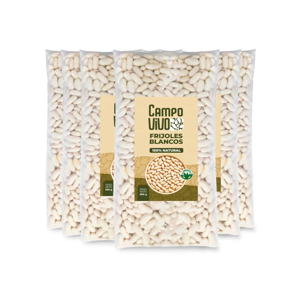 Frijoles blancos Campo Vivo (6 x 500 g / 1.1 lb) - Miniatura 1