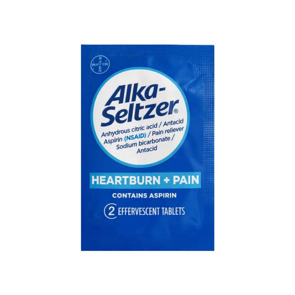 Tabletas efervescentes con ácido acetilsalicílico y bicarbonato de sodio Alka-Seltzer (2 U) - Miniatura 1