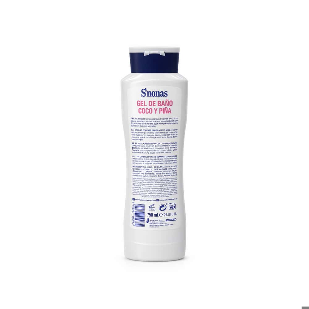 Gel de baño coco y piña S'nonas (750 ml) - Miniatura 3