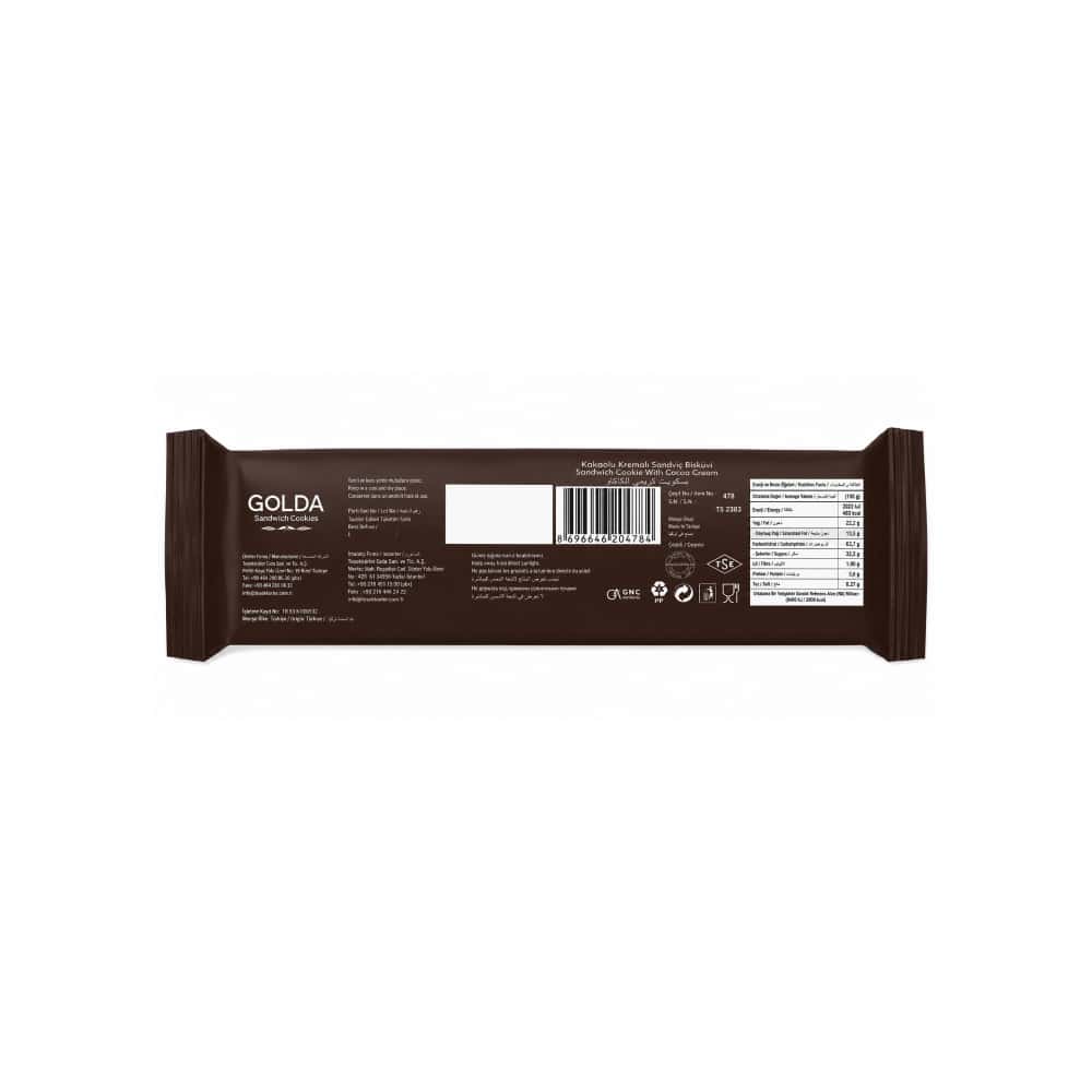 Galleta sándwich de chocolate con crema de vainilla Keyf Golda (50 g / 1.76 oz) - Miniatura 2