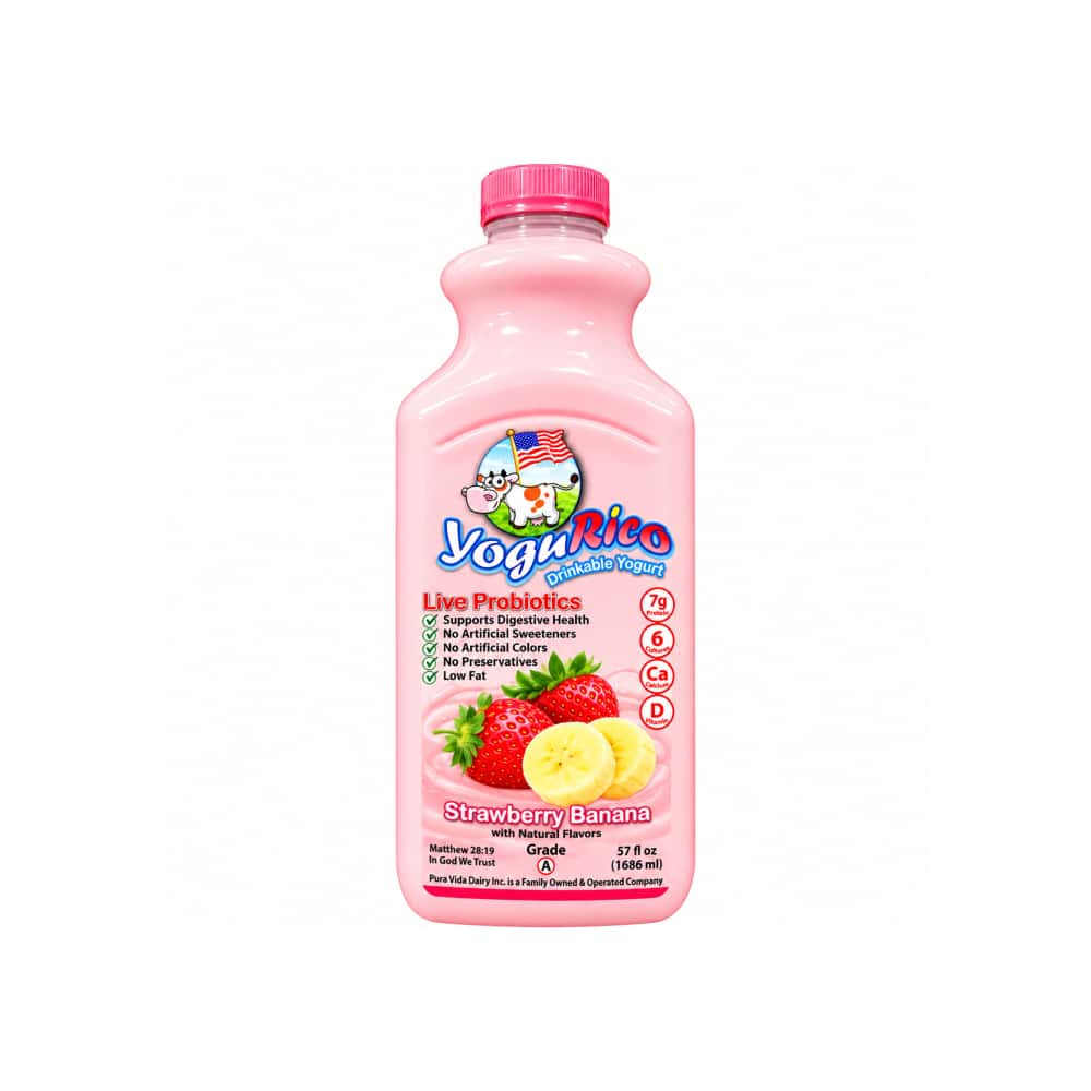 Yogur de fresa y plátano bebible YoguRico (1.69 L) - Miniatura 1