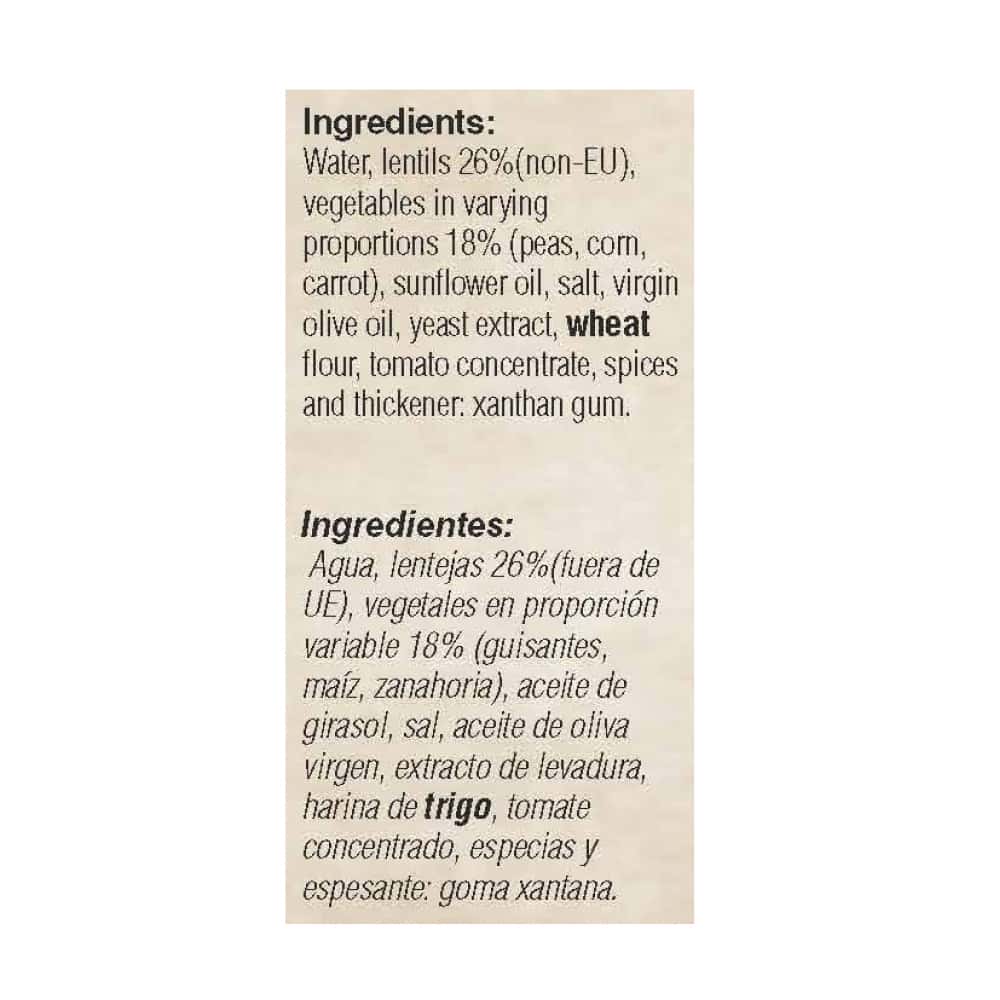 Lentejas a la jardinera YEYA (415 g / 14.6 oz) - Miniatura 4