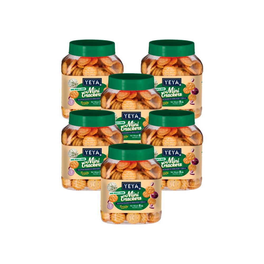 Galleticas saladas sabor crema y cebolla YEYA (6 x  227 g ) - Miniatura 1