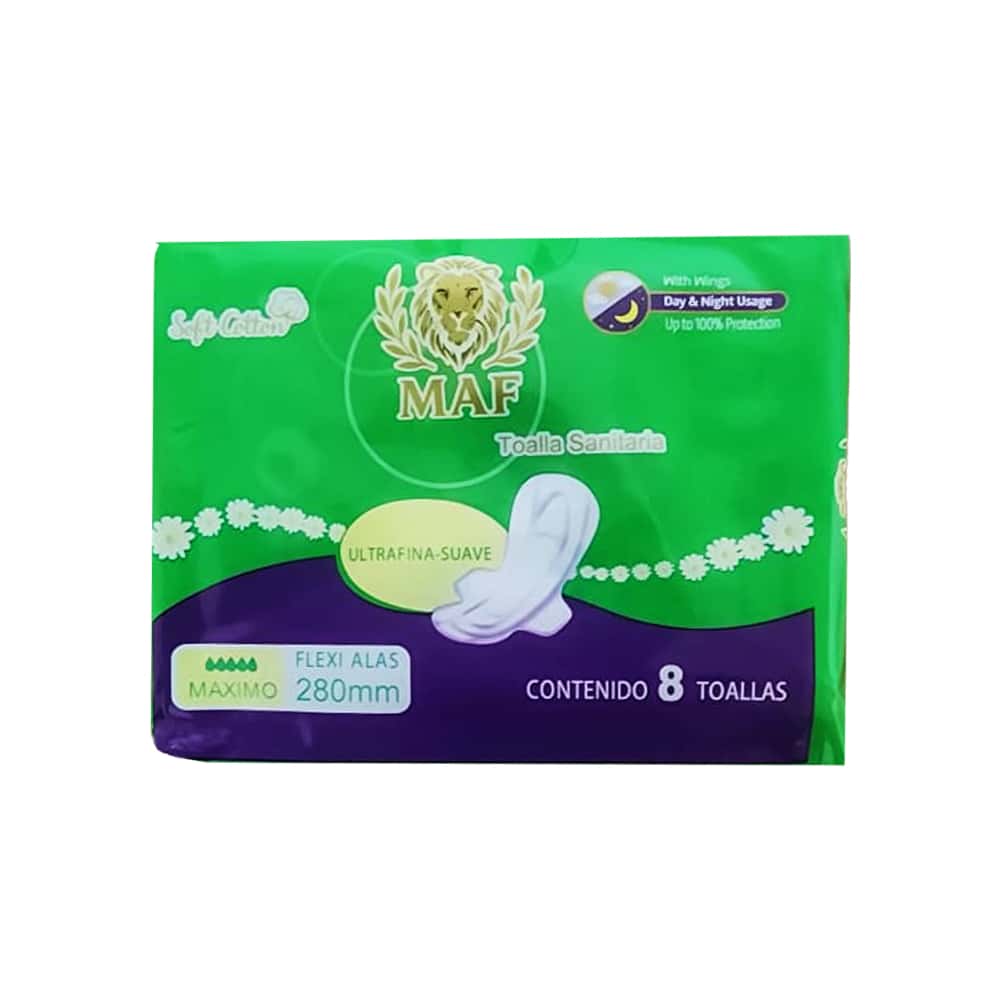 Almohadillas sanitarias con alas MAF (8 U) - Miniatura 1