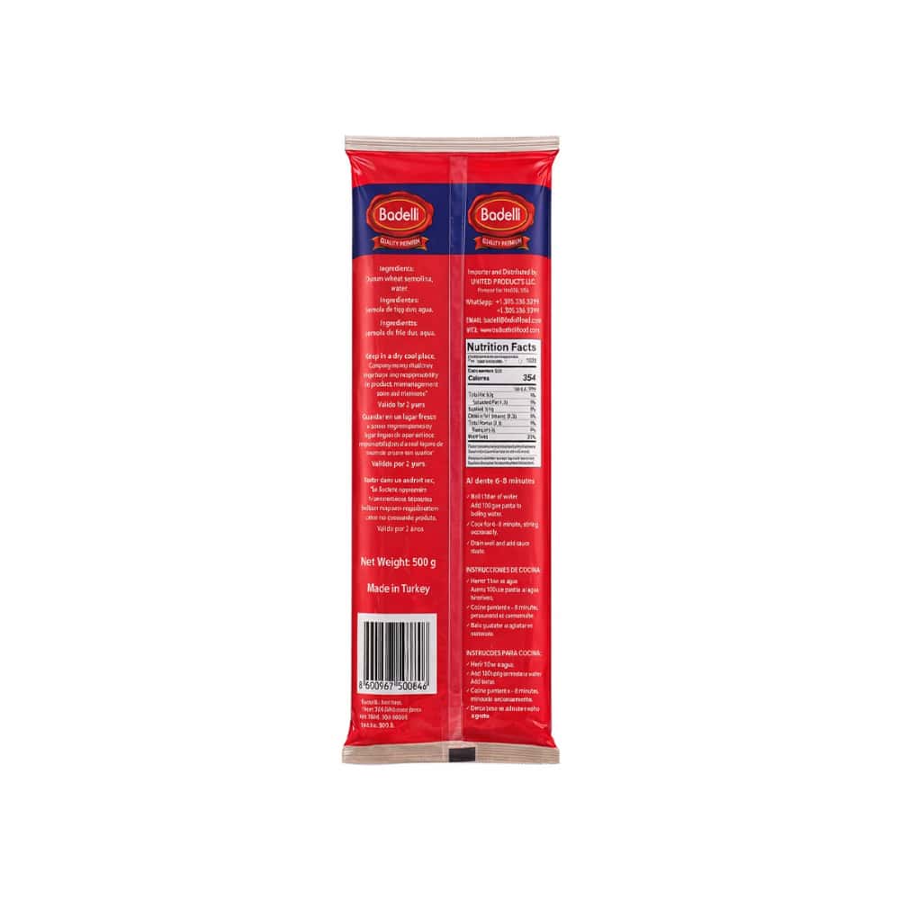 Espaguetis Badelli (500 g / 17.6 oz) - Miniatura 4