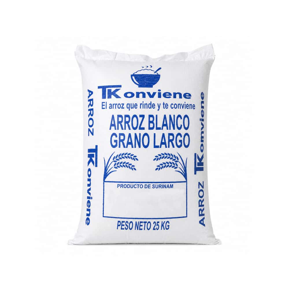 Arroz blanco de grano largo TK onviene (25 kg / 55.11 lb) - Miniatura 1