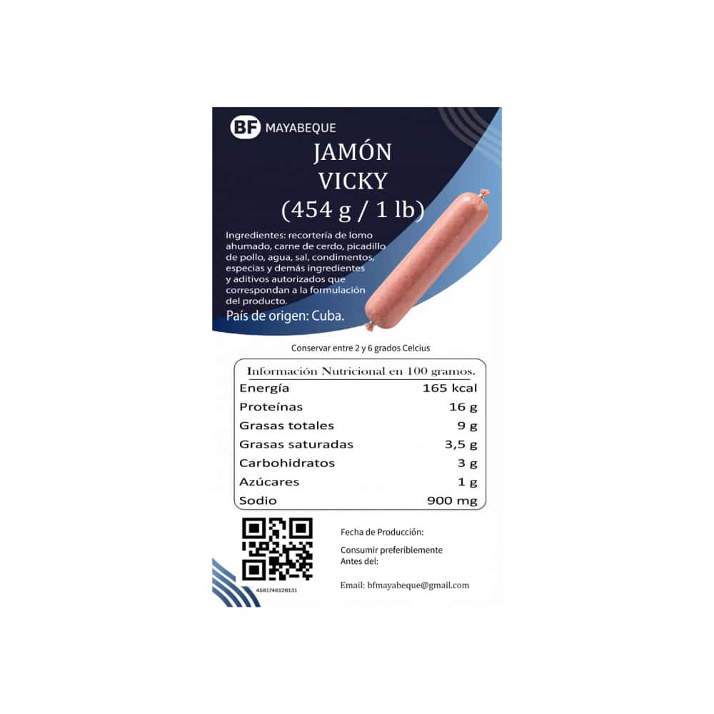 Jamón vicky BF Mayabeque (454 g / 1 lb) - Miniatura 2
