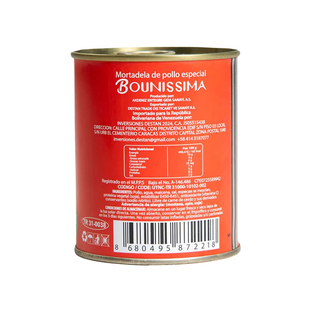 Mortadela de pollo especial Bounissima (340 g / 11.99 oz) - Miniatura 2