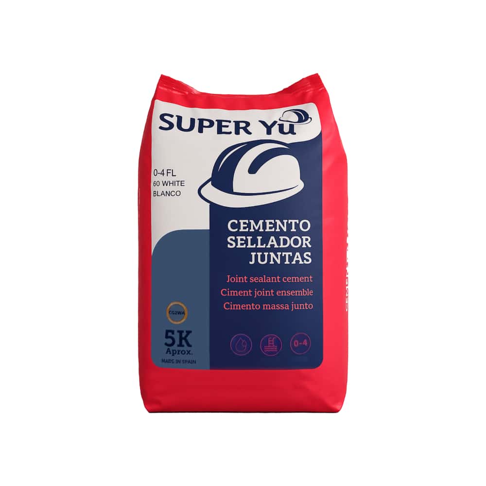 Cemento de cola para juntas color blanco Super Yu (5 kg / 11 lb) - Miniatura 1