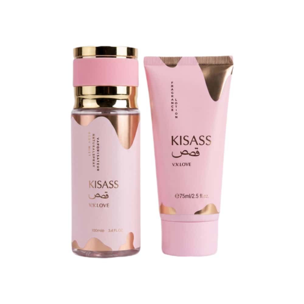 Set de perfume y crema corporal KISASS V.V.LOVE - Miniatura 2