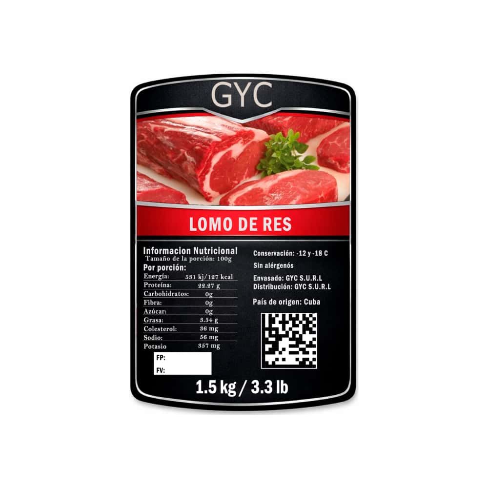 Lomo de res de primera sin piel y sin hueso GYC (1.5 kg / 3.3 lb) - Miniatura 2
