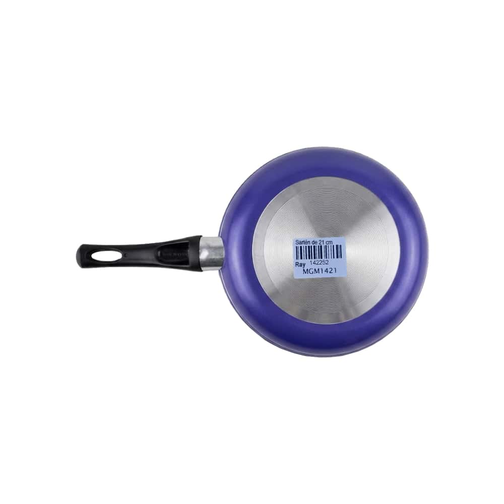 Sartén de 21 cm antiadherente esmaltado exterior azul Ray - Miniatura 3