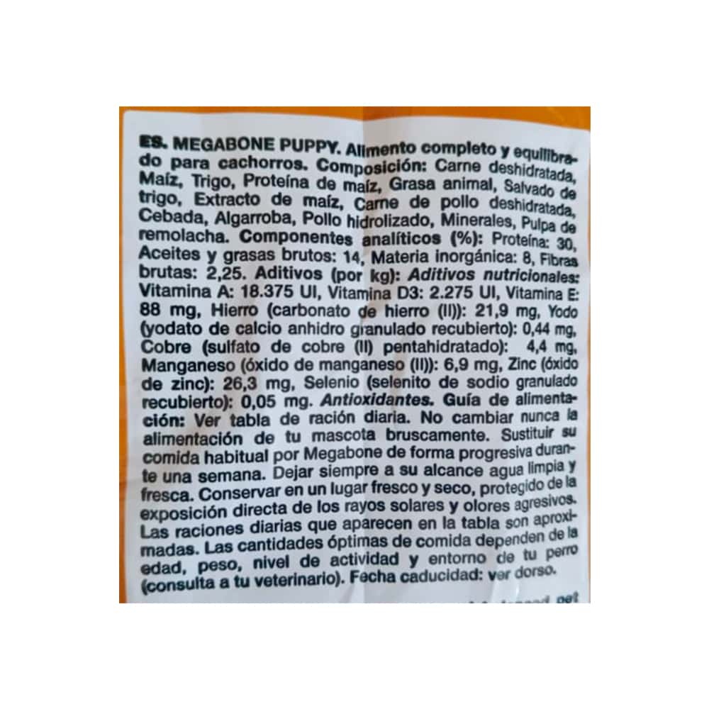 Pienso para perros cachorros Megabone (12 kg / 26.4 lb) - Miniatura 4