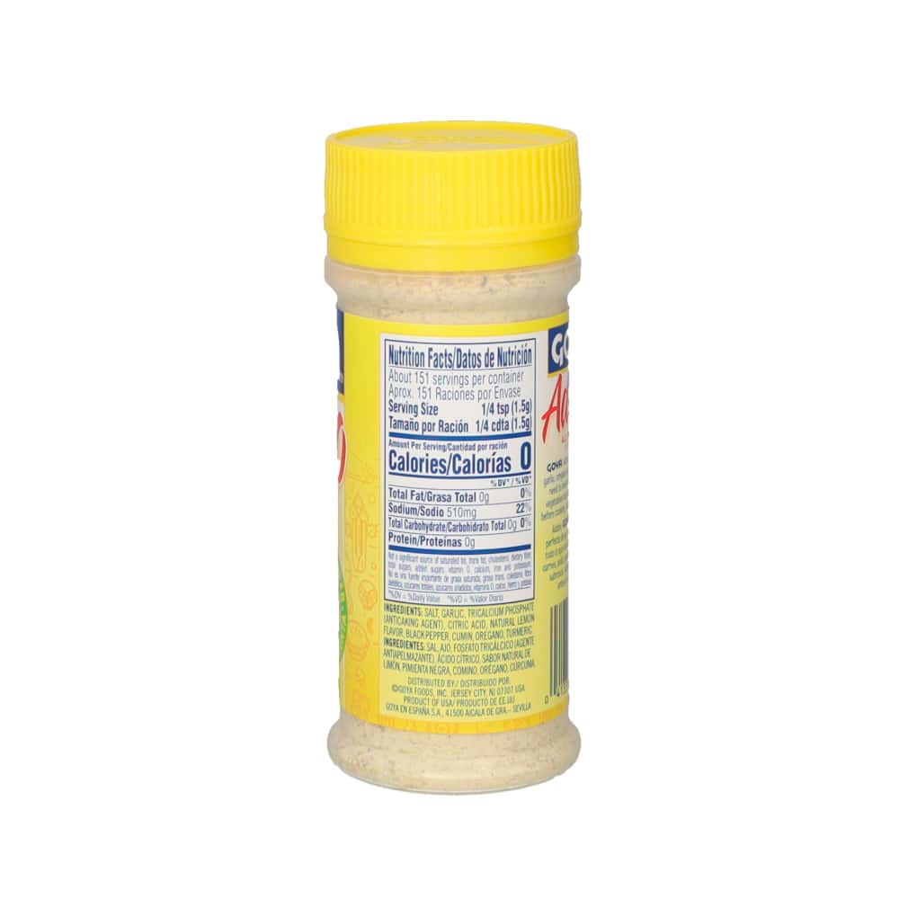 Condimento multiuso limón y pimienta Adobo Goya (226 g / 8 oz) - Miniatura 3