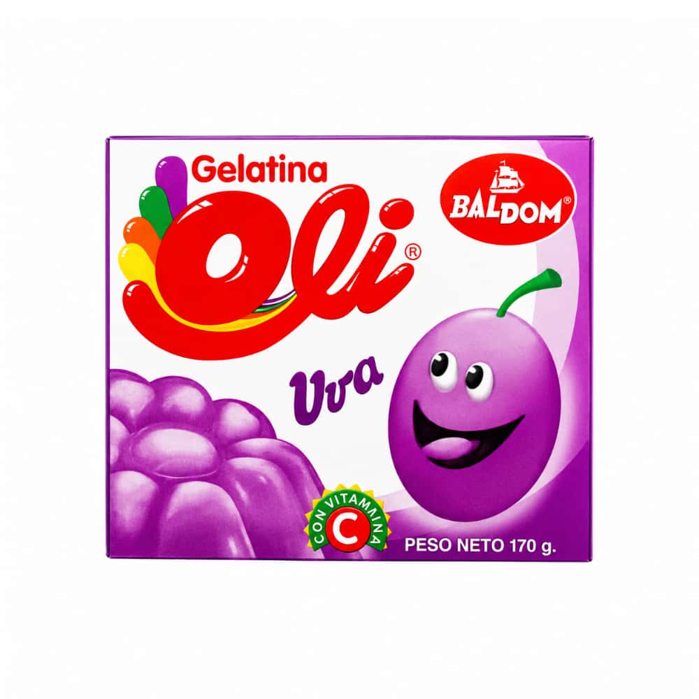 Gelatina sabor uva Oli (170 g / 6 oz) - Miniatura 1