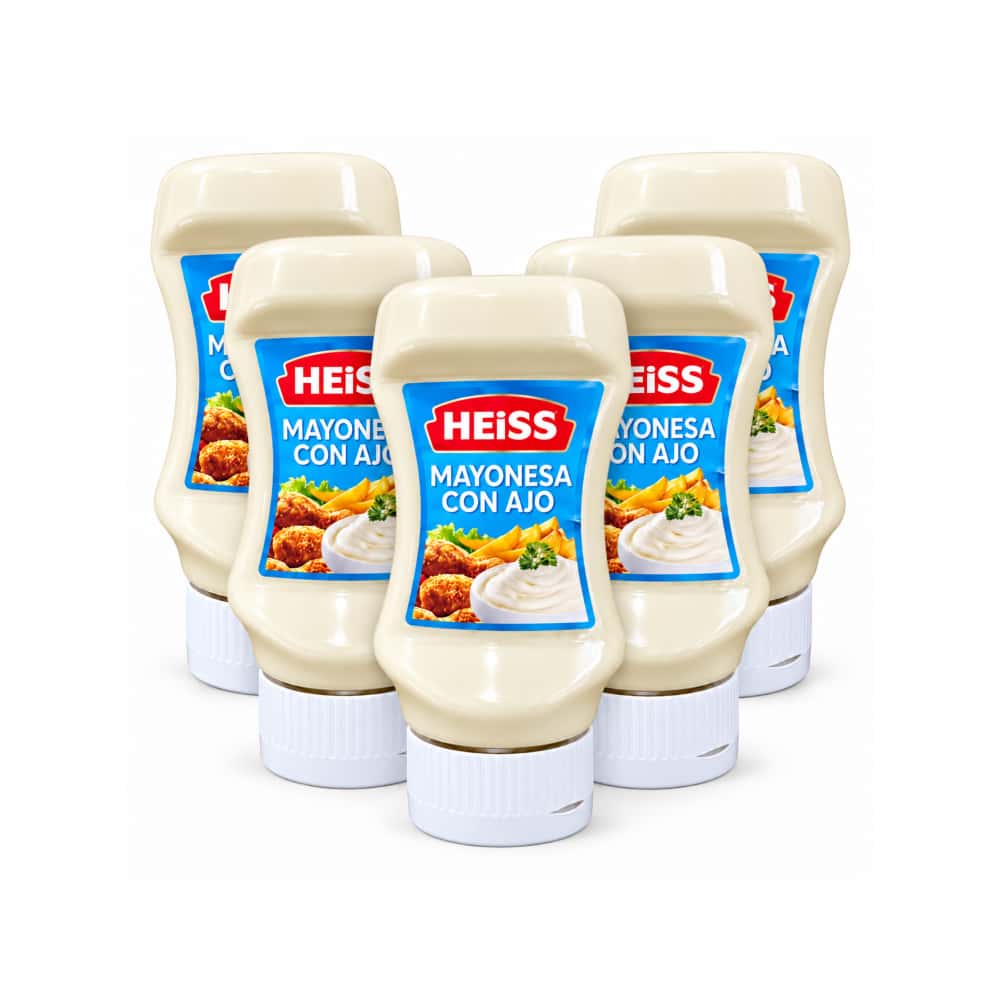 Mayonesa con ajo Heiss (5 x 260 g / 9.17 oz) - Miniatura 1