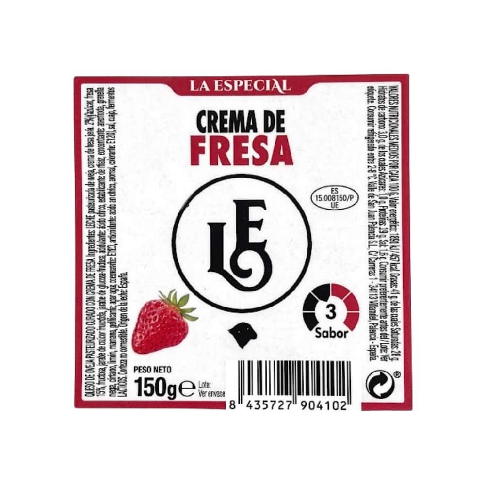 Queso con crema de fresa La Especial (150 g / 5.29 oz) - Miniatura 2