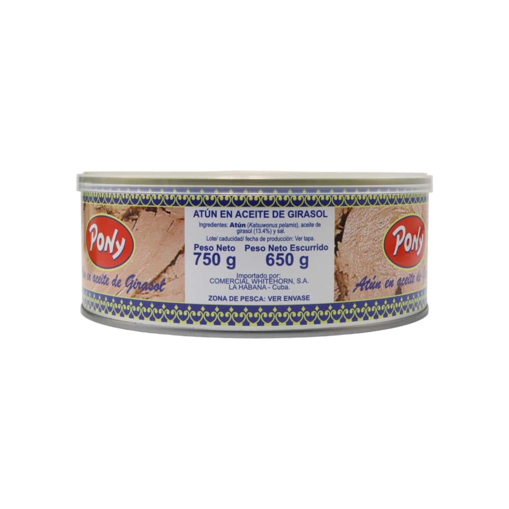 Atún en aceite de girasol Pony (750 g / 1.65 lb) - Miniatura 3