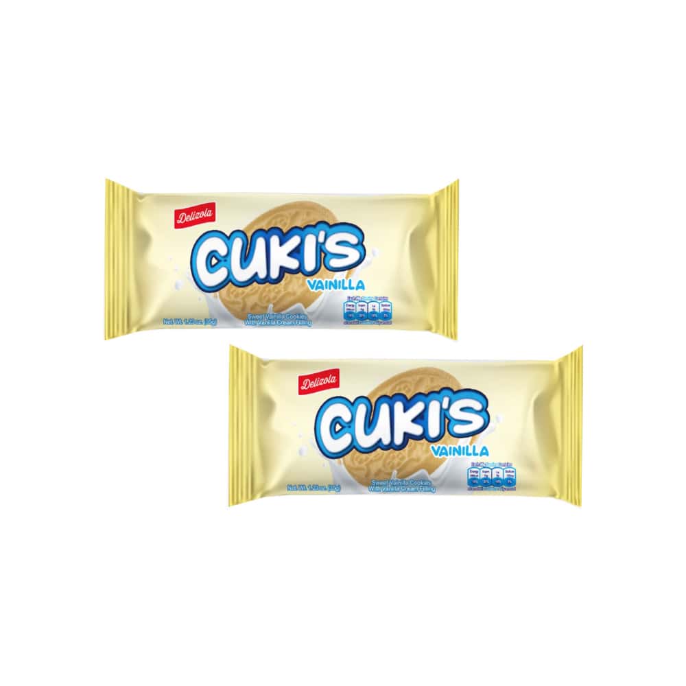 Galletas tipo sándwich con relleno sabor vainilla Cuki´s Delizola (2 x 36 g / 1.27 oz) - Miniatura 1