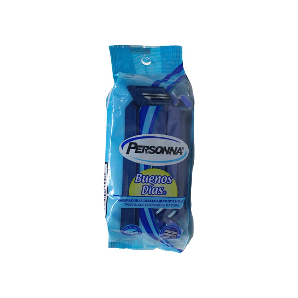 Máquina de afeitar desechable de hoja doble Personna Buenos Días (10 U) - Miniatura 5