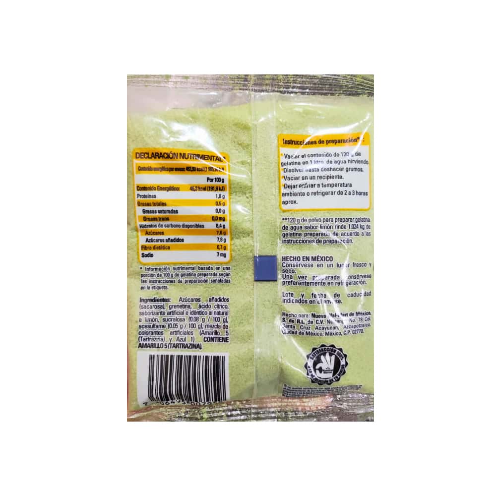 Gelatina de limón Aurrera (120 g / 4.2 oz) - Miniatura 6