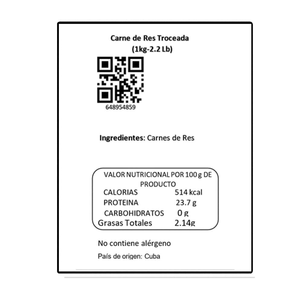 Carne de res troceada Y&D Ricos (1 kg / 2.2 lb) - Miniatura 4
