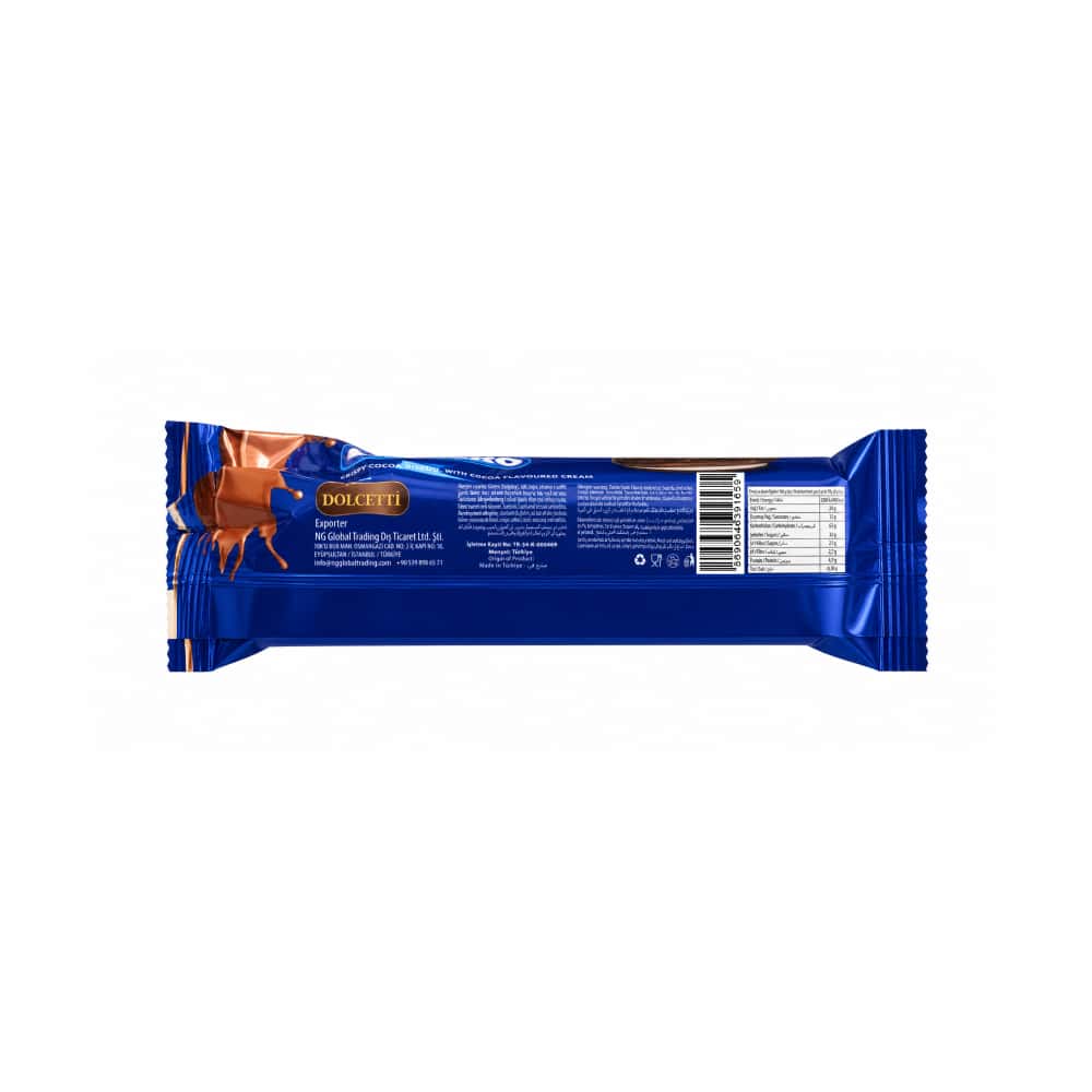 Galleta crujiente de cacao con crema de chocolate Dolcero Dolcetti (6 x 56 g / 1.97 oz) - Miniatura 2
