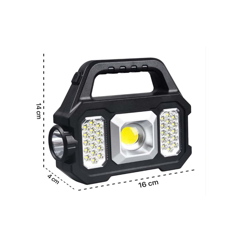 Lámpara portable multifuncional con panel solar Bravoking YD-2205A - Miniatura 2