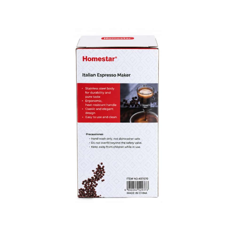 Cafetera italiana de 4 tazas Homestar - Miniatura 3