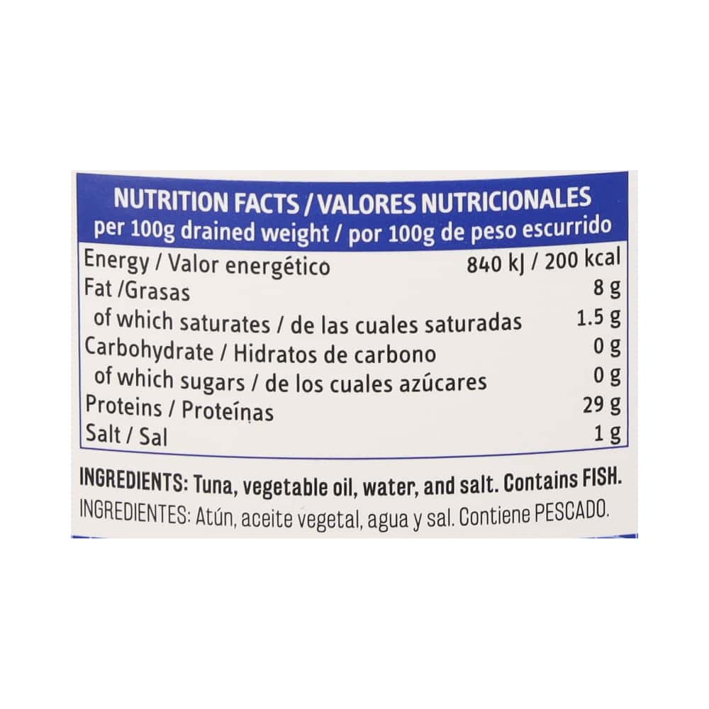 Atún premium en aceite vegetal Vima Foods (1 Kg / 2.2 lb) - Miniatura 4