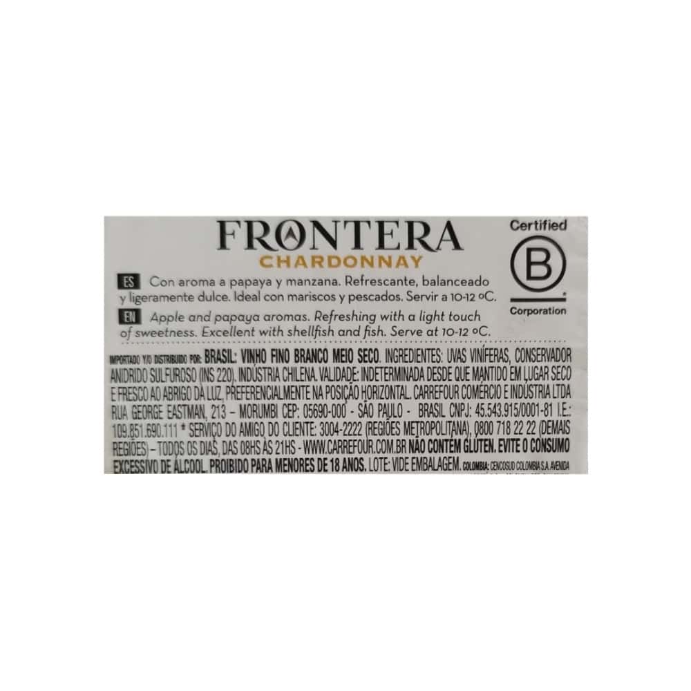 Vino blanco chardonnay Frontera (750 ml) - Miniatura 2