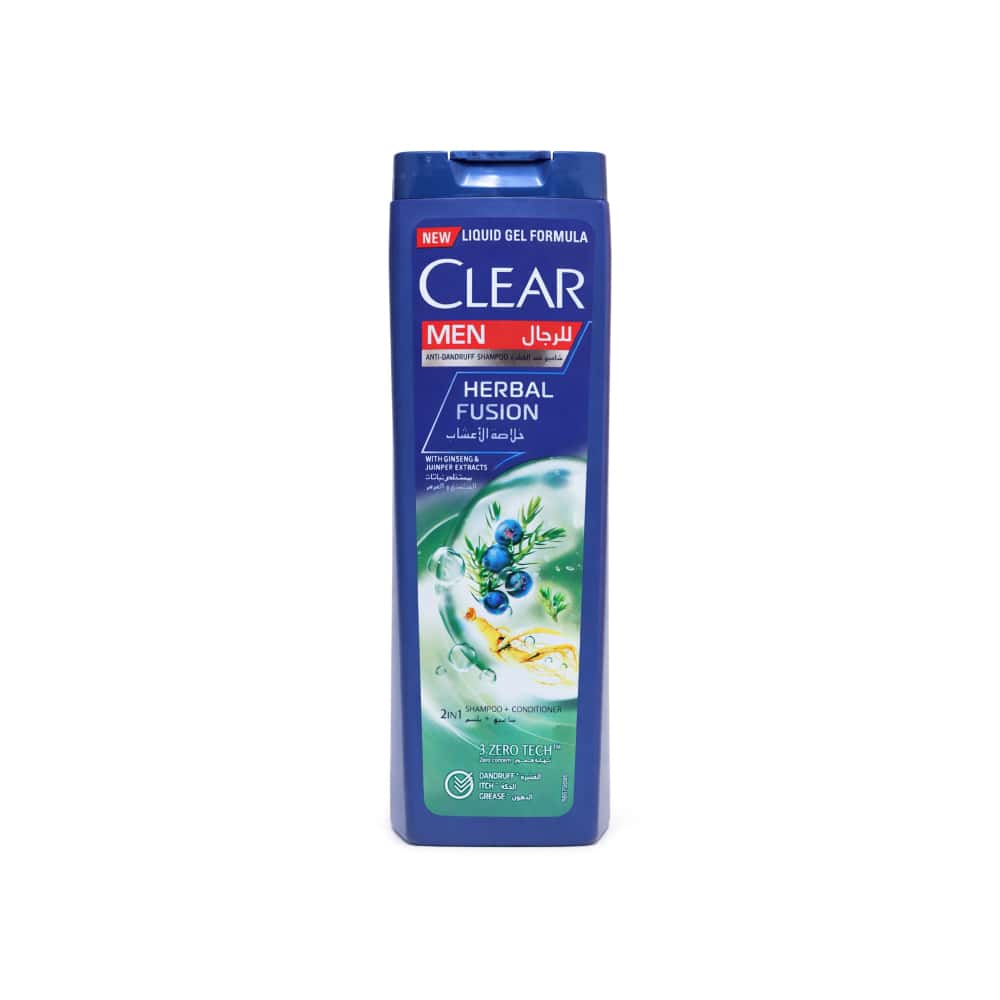 Champú y acondicionador anticaspa para hombres Herbal Fusion Clear (400 ml) - Miniatura 1