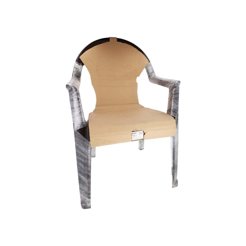 Silla con reposabrazos rattan marrón 59 cm x 53 cm x 89 cm 7House - Miniatura 3