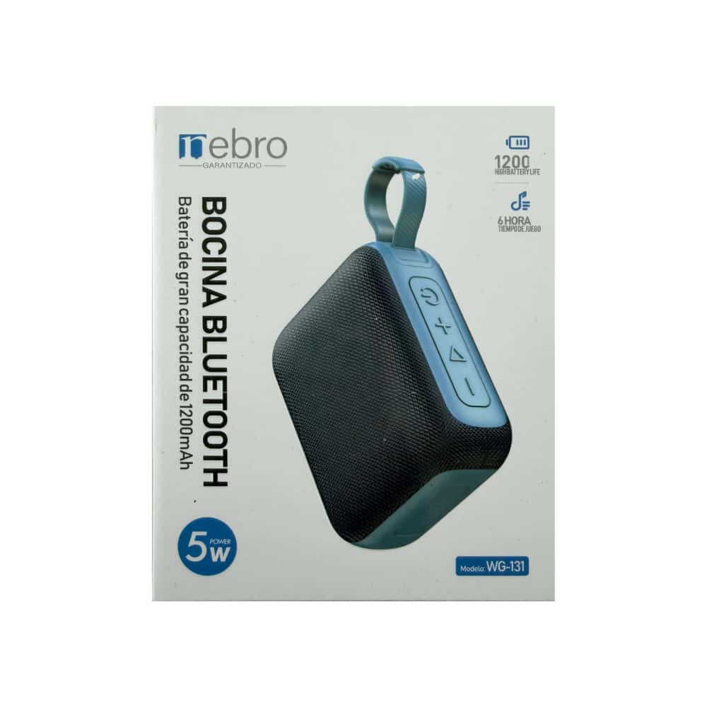 Bocina inalámbrica azul Nebro WG-131 - Miniatura 2