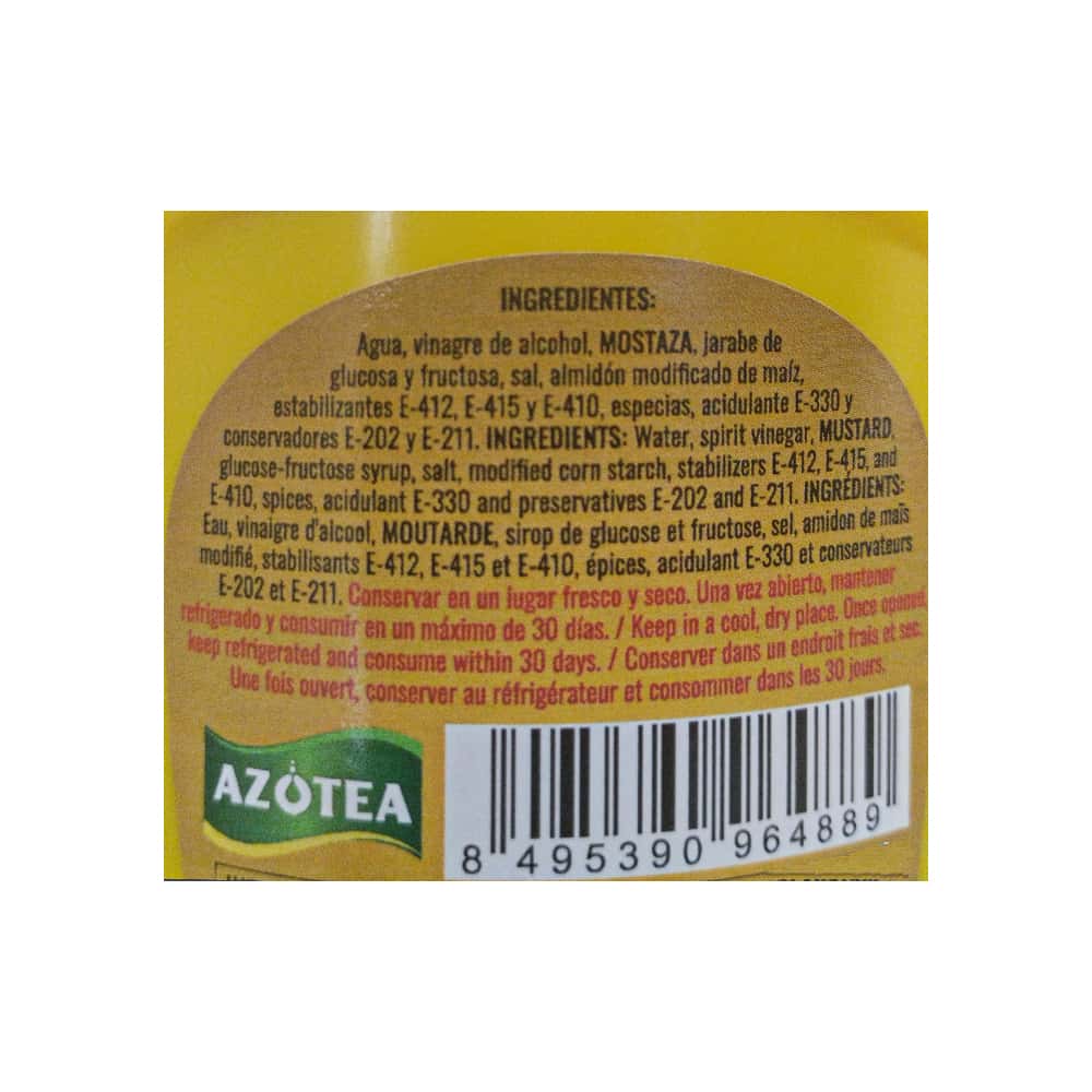 Mostaza original Azotea (300 g / 10.58 oz) - Miniatura 3