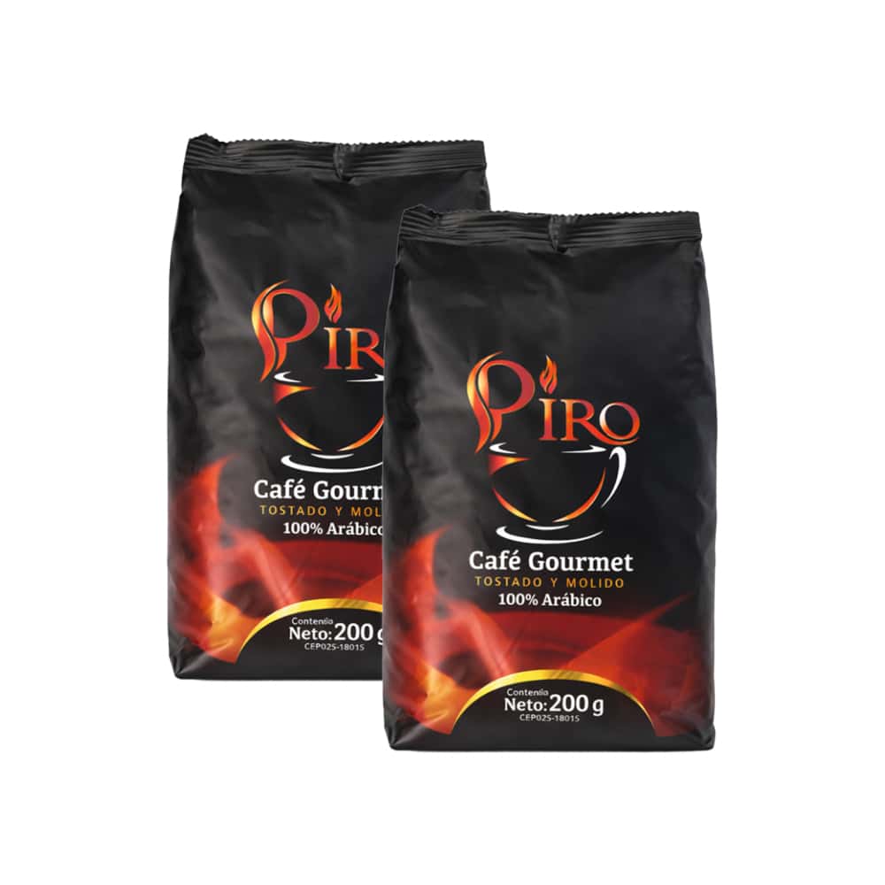Café gourmet tostado y molido Píro (2 x 200 g / 7.05 oz) - Miniatura 1
