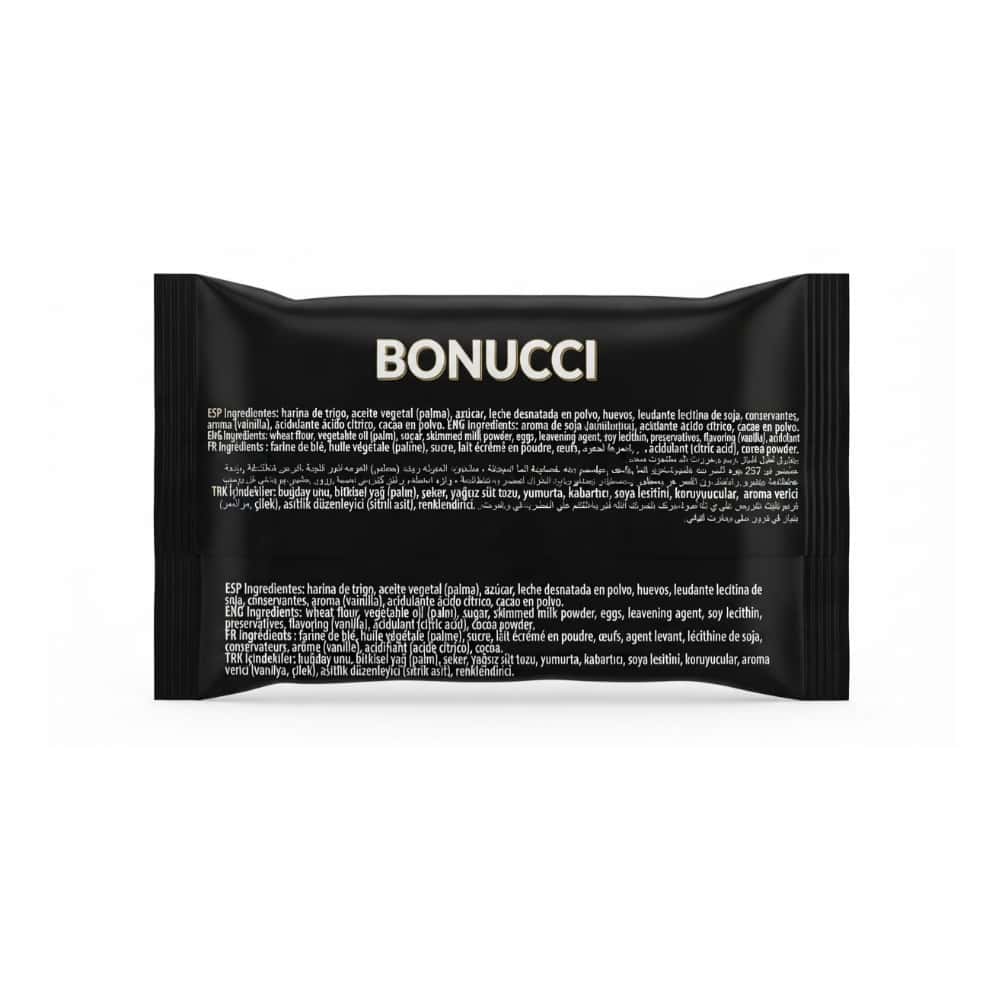 Dona rellena y cubierta de crema de cacao Bonucci (40 g / 1.41 oz) - Miniatura 3