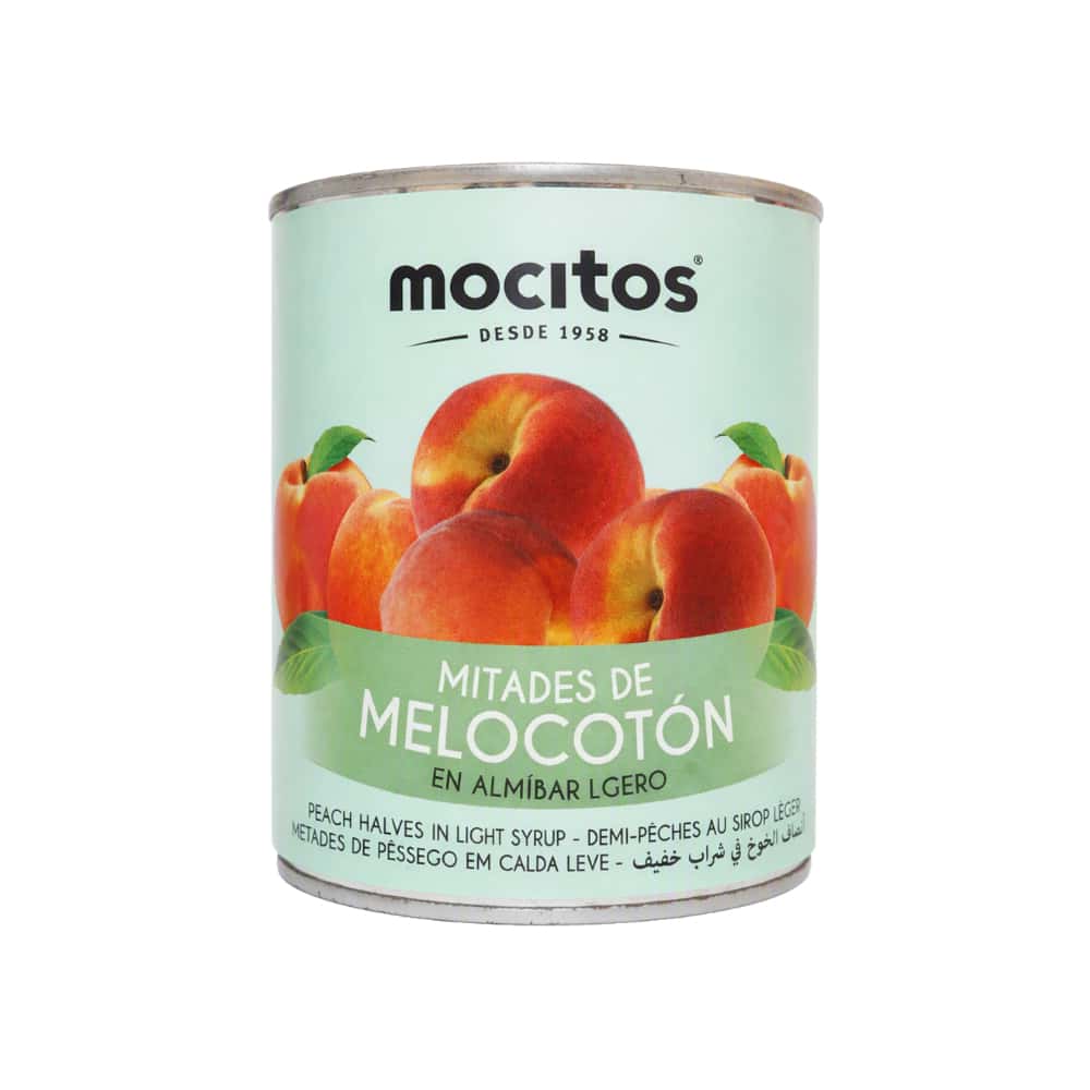 Mitades de melocotón en almíbar ligero Mocitos (840 g / 1.85 lb) - Miniatura 1