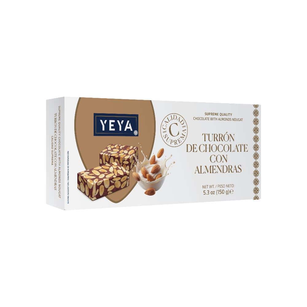 Turrón de chocolate con almendras Calidad suprema YEYA (150 g / 5.3 oz) - Miniatura 1