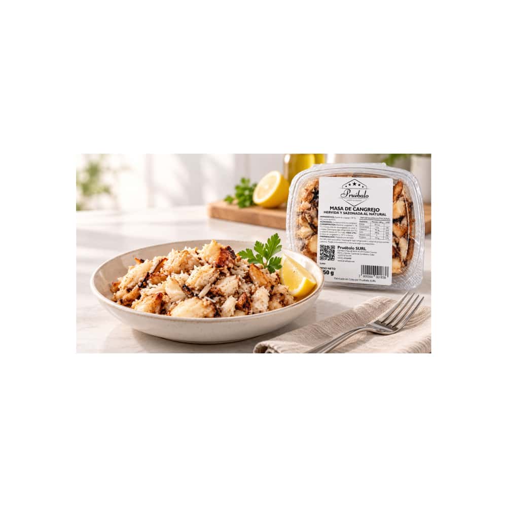 Masa de cangrejo hervida y sazonada al natural Pruébalo (250 g / 8.81 oz) - Miniatura 4